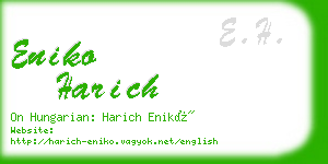 eniko harich business card